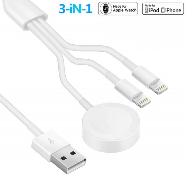 8/8 Plus Multi Chargeur Multiple 3 IN 1 USB Câble de Pour IPHONE X 7/7